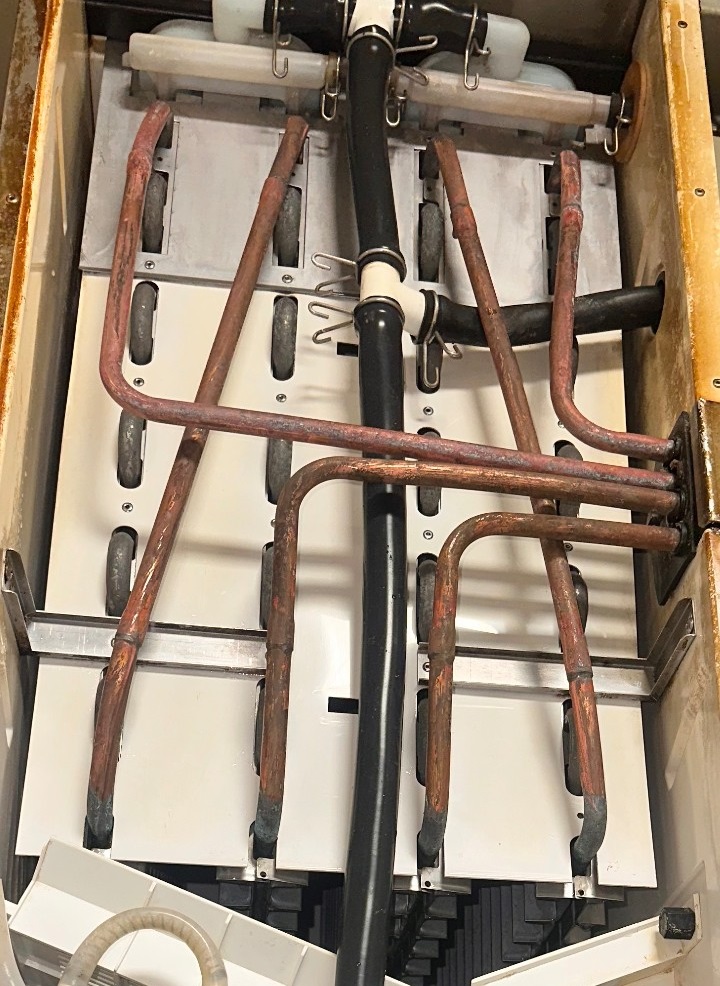 Ice machine after cleaning